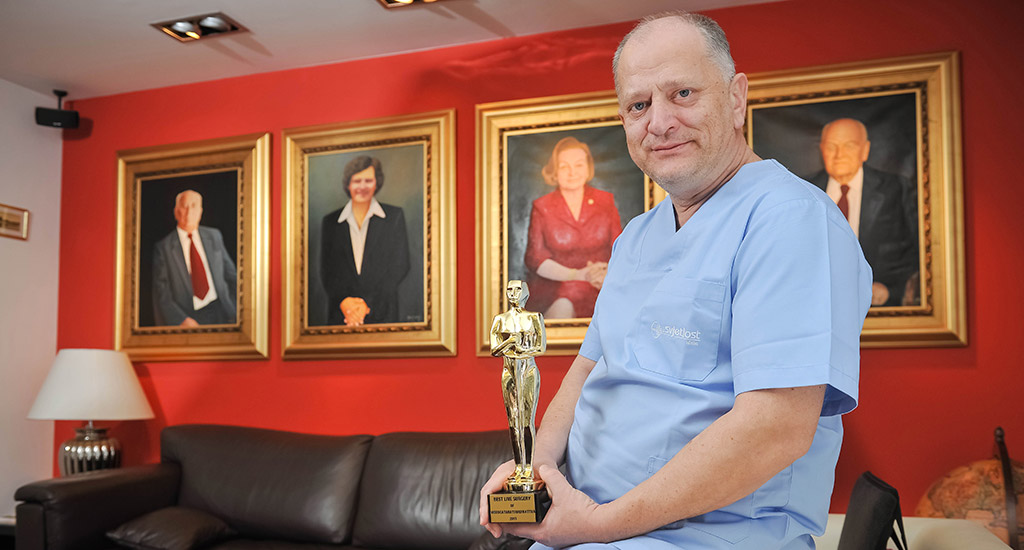 Il prof.Nikica Gabrić e la Clinica Svjetlost hanno vinto l'Oscar durante il Live Surgery Simposio