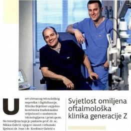 Omiljena oftalmološka klinika generacije Z (Jutarnji list)