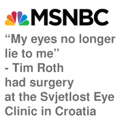 "My eyes no longer lie to me" – Tim Roth had surgery at the Svjetlost Eye Clinic in Croatia -MSNBC