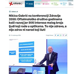 Nikica Gabrić na konferenciji Zdravlje 2050.