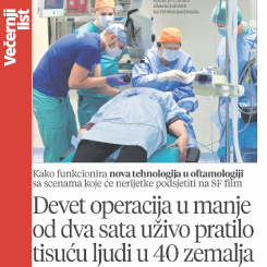 Devet operacija u manje od dva sata uživo pratilo tisuću ljudi u 40 zemalja (Večernji list)