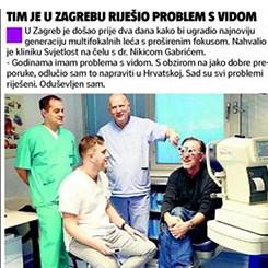 Tim je u Zagrebu riješio probleme s vidom - 24 sata