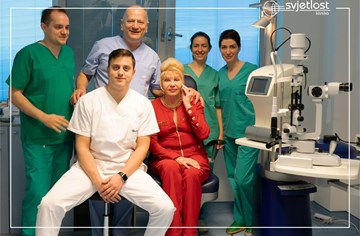 Ivana Trump ließ sich ihre Augen in der Klinik Svjetlost operieren