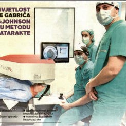 Klinika Svjetlost s Johnson&Johnson razvija novu metodu operacije katarakte (Jutarnji list)