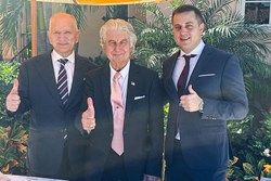 /blog/Professor Nikica Gabrić and Dr. Krešimir Gabrić with Vladimir Kralje - honored VIP guests at the iconic Mar-a-Lago Club.jpg