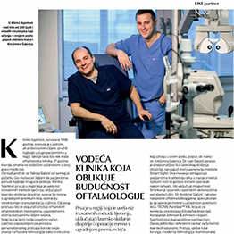 Klinika koja oblikuje budućnost oftalmologije (Jutarnji list)