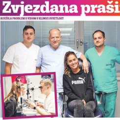 Miss Universe Hrvatske Mia Rkman na laserskom skidanju dioptrije (Zvjezdana prašina) 