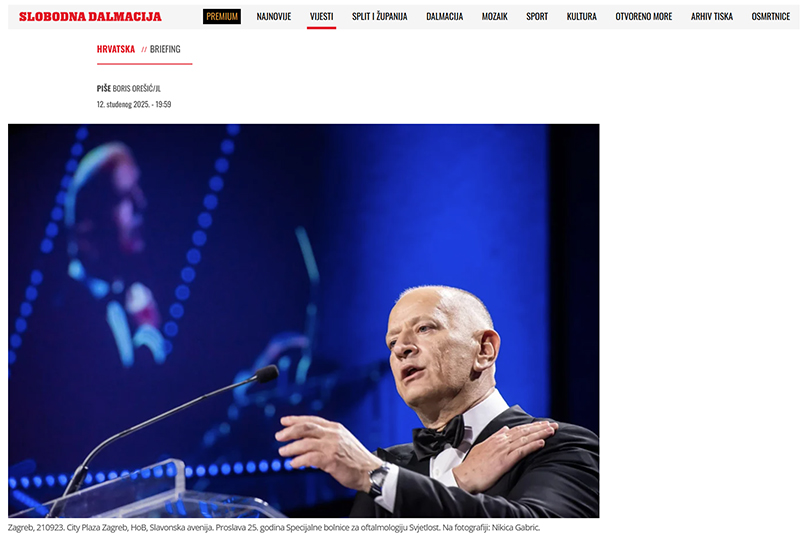 BRIEFING - gostovanje profesora Nikice Gabrića (Slobodna Dalmacija)