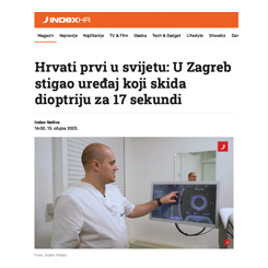 Prvi smo u svijetu skinuli dioptriju za 17 sekundi SILK metodom (Index.hr)