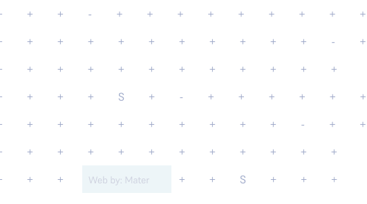 Plus symbols with 'Made by: Mater' text