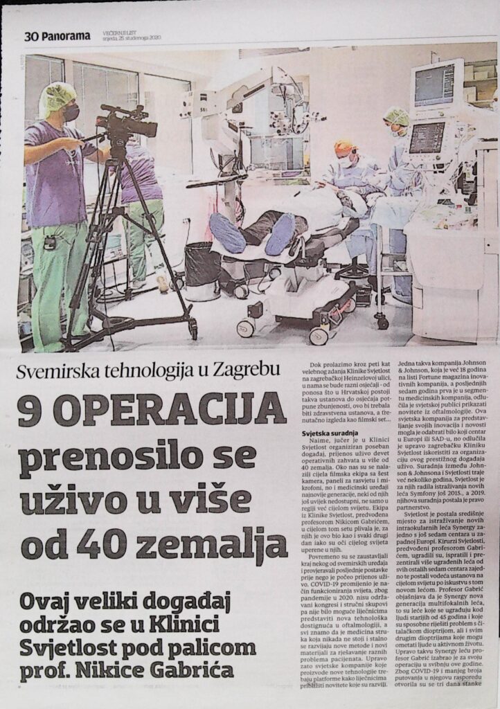 9 live oftalmoloških operacija