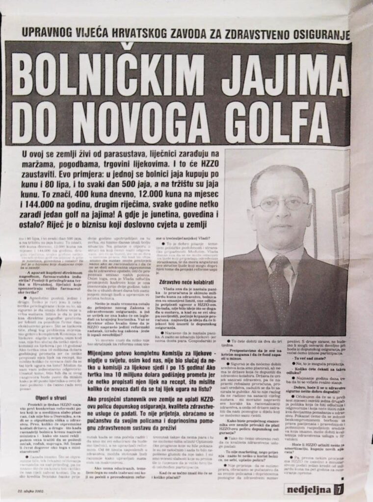 Bolničkim jajima do novog golfa (2002.)