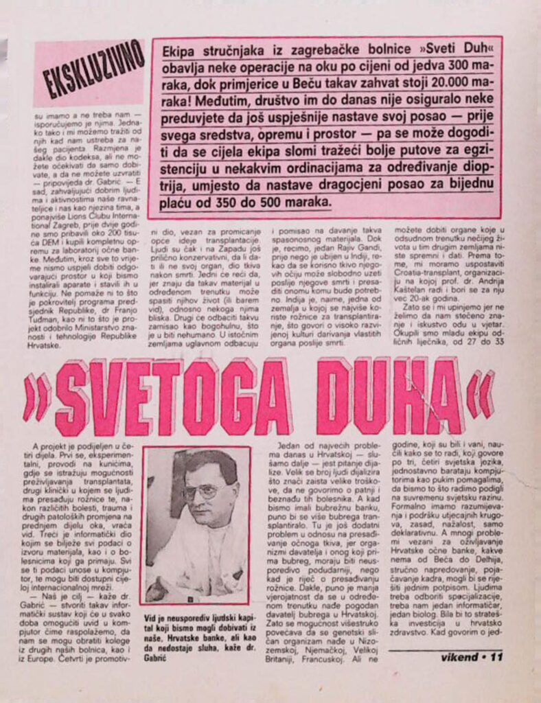 Ekipa stručnjaka Sveti Duh