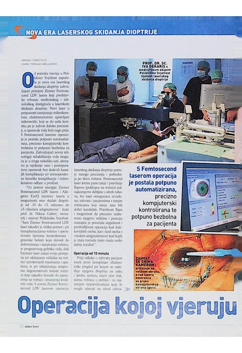 FemtoSecond laser operacija postala automatizirana (Zdrav život)