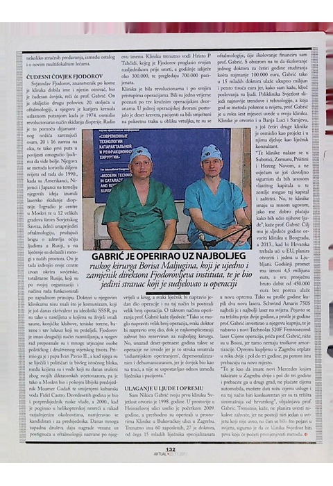 Profesor Nikica Gabrić operirao u Rusiji (Aktual, 2011)