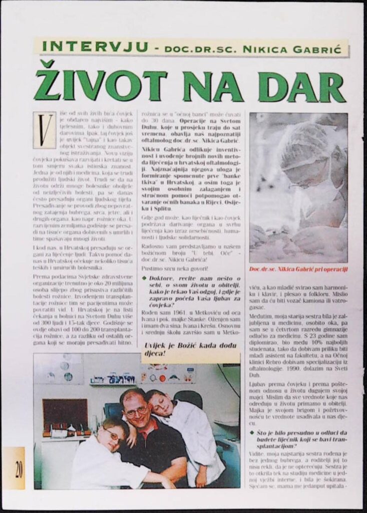 Intervju Život na dar
