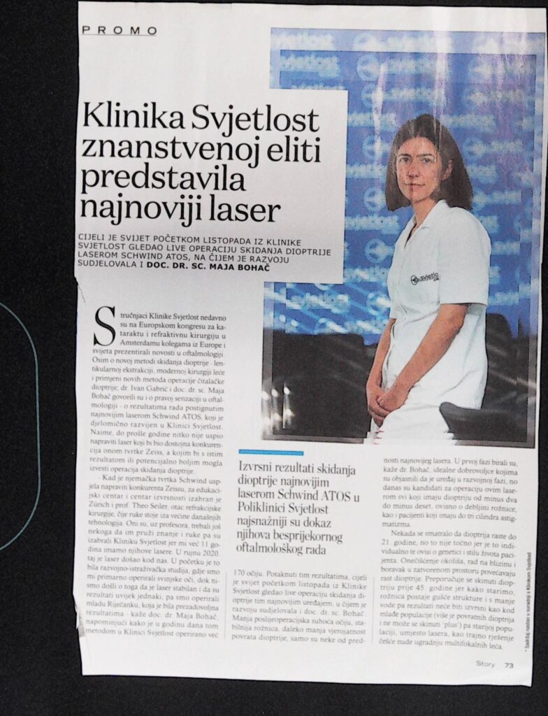 Klinika Svjetlost znanstvenoj eliti predstavila najnoviji laser (Story)