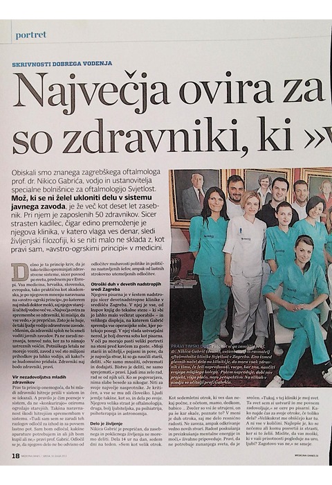 Največja ovira za so zdravniki