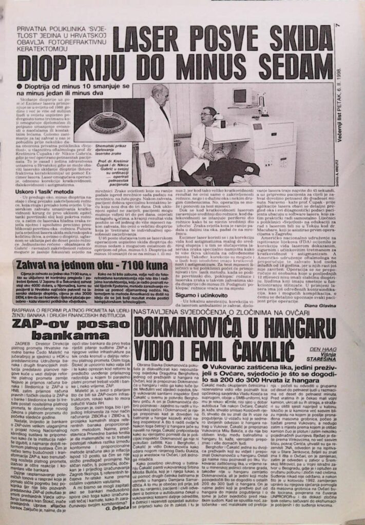 Privatna poliklinika Svjetlost (Večernji list, 1998.)