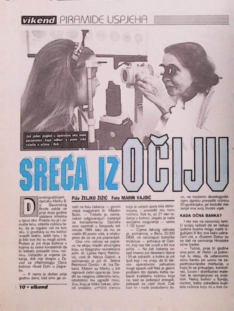 Sreća iz očiju (Vikend)