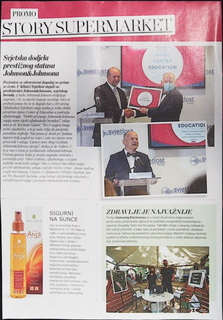 Svjetska dodjela prestižnog statusa Johnson and Johnson (Story)