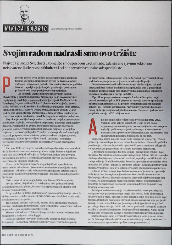 Svojim radom nadrasli smo ovo tržište (2021.)