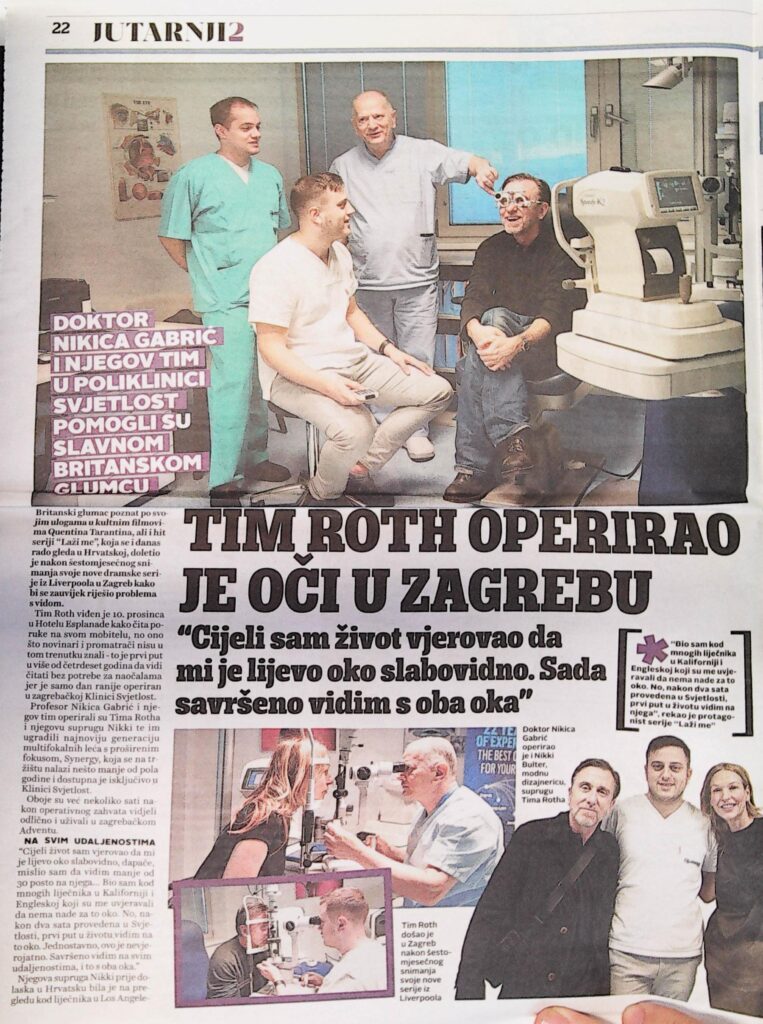 Tim Roth u Klinici Svjetlost (Jutarnji list, 2019.)