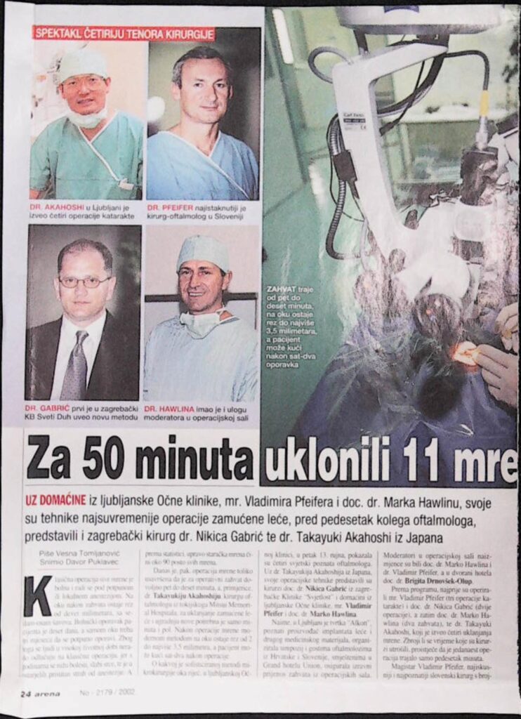 Za 50 minuta uklonili 11 mrena (Arena, 2002.)