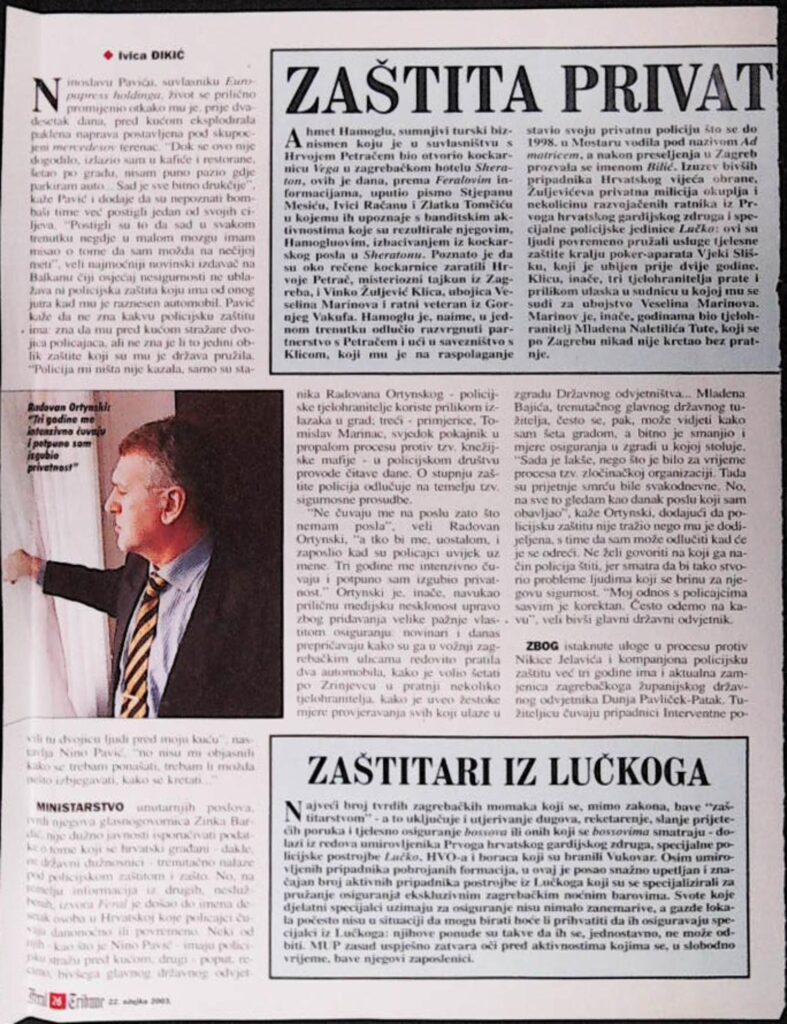 Zaštita privatnih poliklinika (Feral Tribune, 2003.)