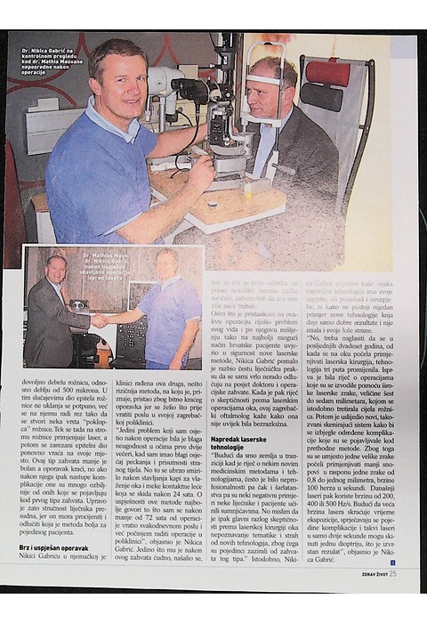 Dr. Nikica Gabrić na pregledu kod dr. Mathia Mausane (Zdrav život)