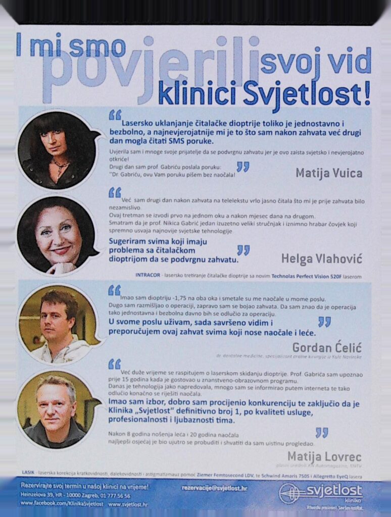 Tko je povjerio vid Svjetlosti?
