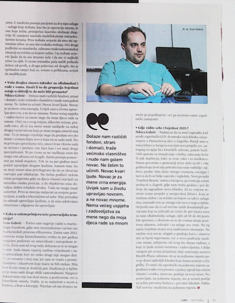 dr. Ivan Gabrić ispred novinara