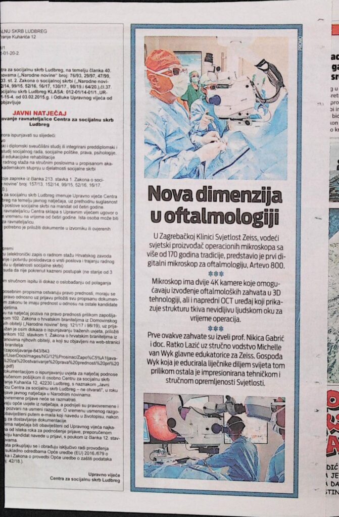 Nova dimenzija u oftalmologiji (24 sata)
