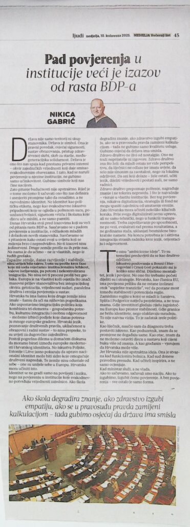Pad povjerenja (Večernji list, 2025.)
