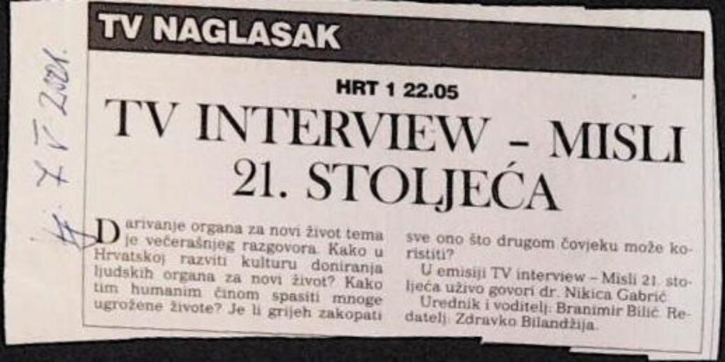 TV intervju (2001.)