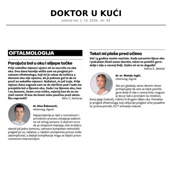 Doktor u kući (Jutarnji list 1.10.2026)